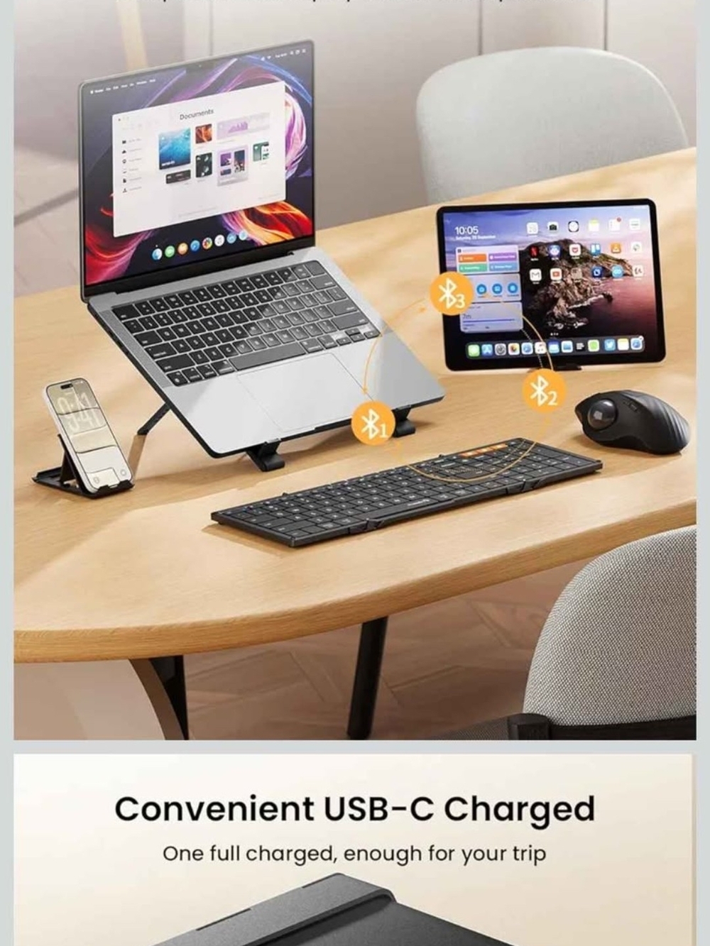 Foldable Wireless Keyboard - Picture 8 of 11